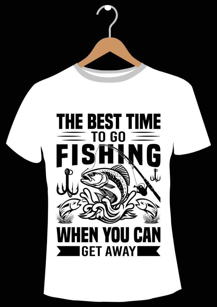 diseño de camisetas de pesca. vector