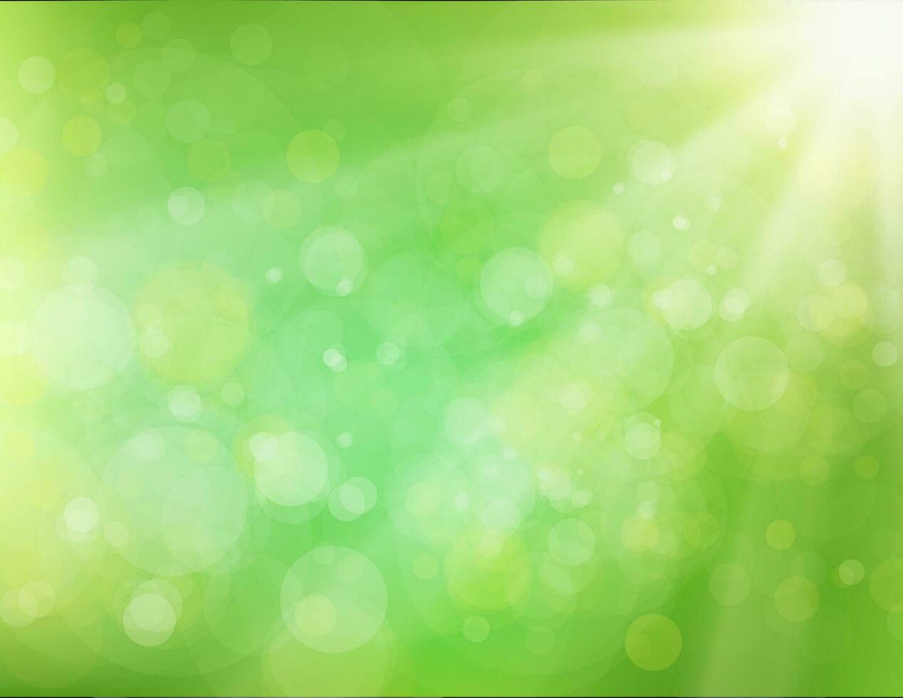 Green Sunburst Background vector