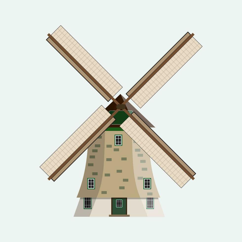 Wind mill Illustration vector