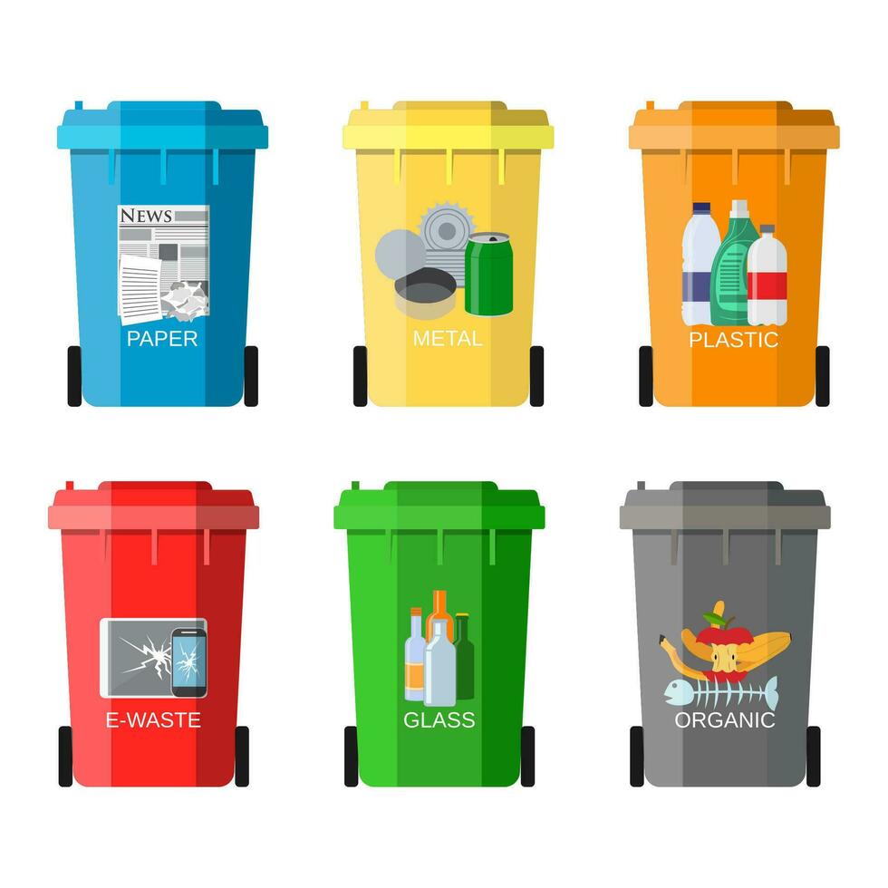 Waste management concept vector