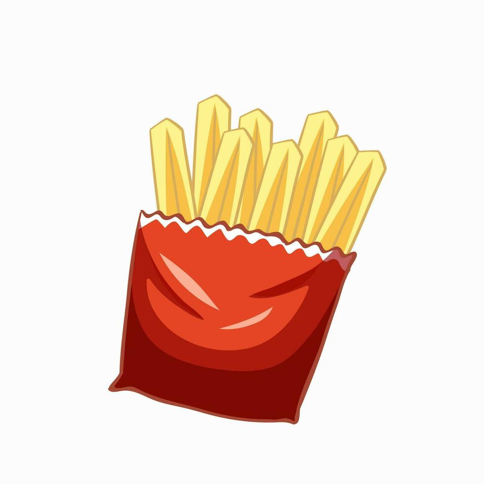 vector de papas fritas