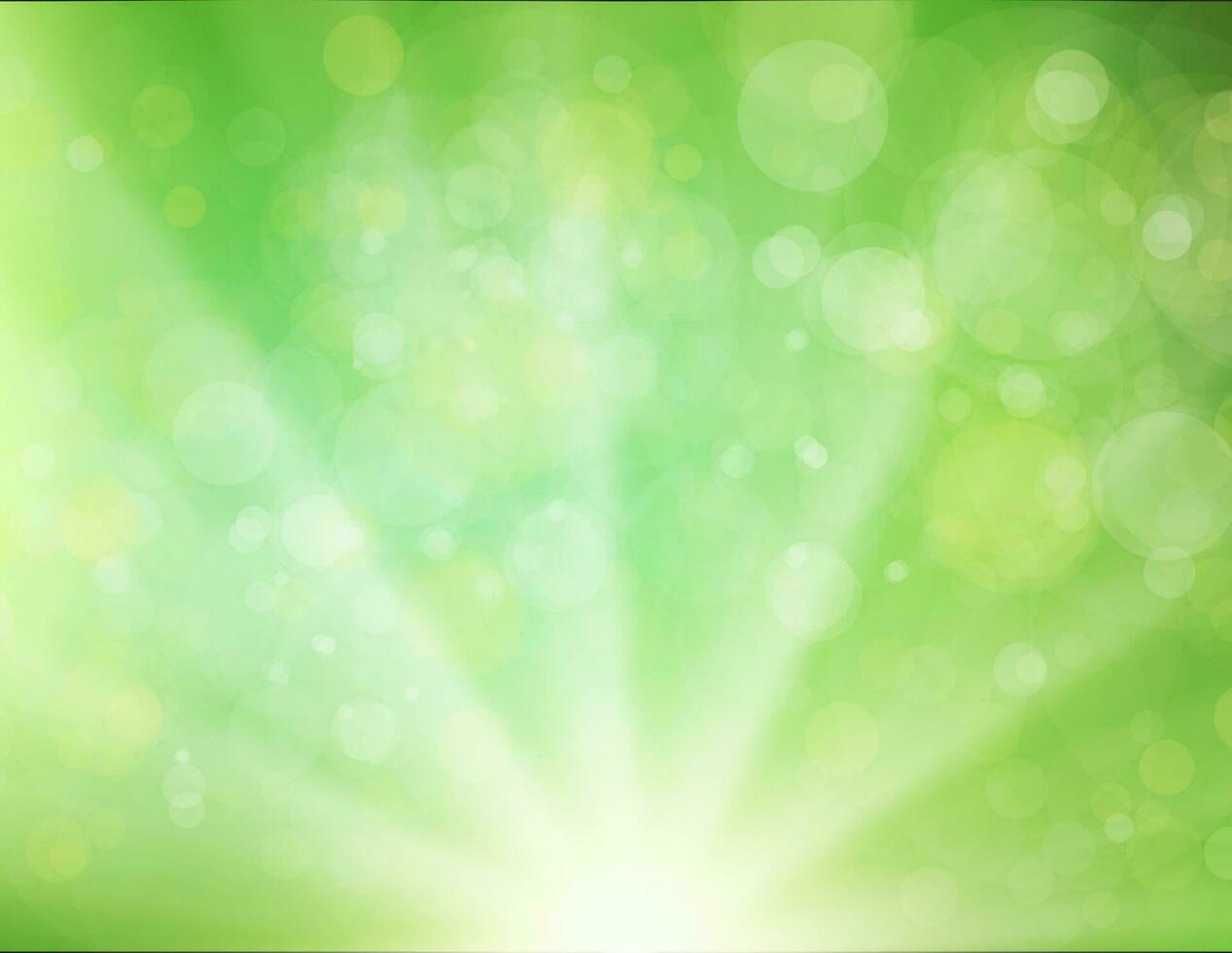 Green Sunburst Background vector