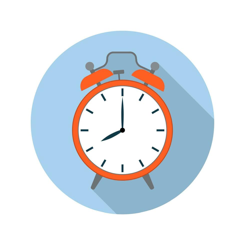 imagen de rojo alarma reloj, vector