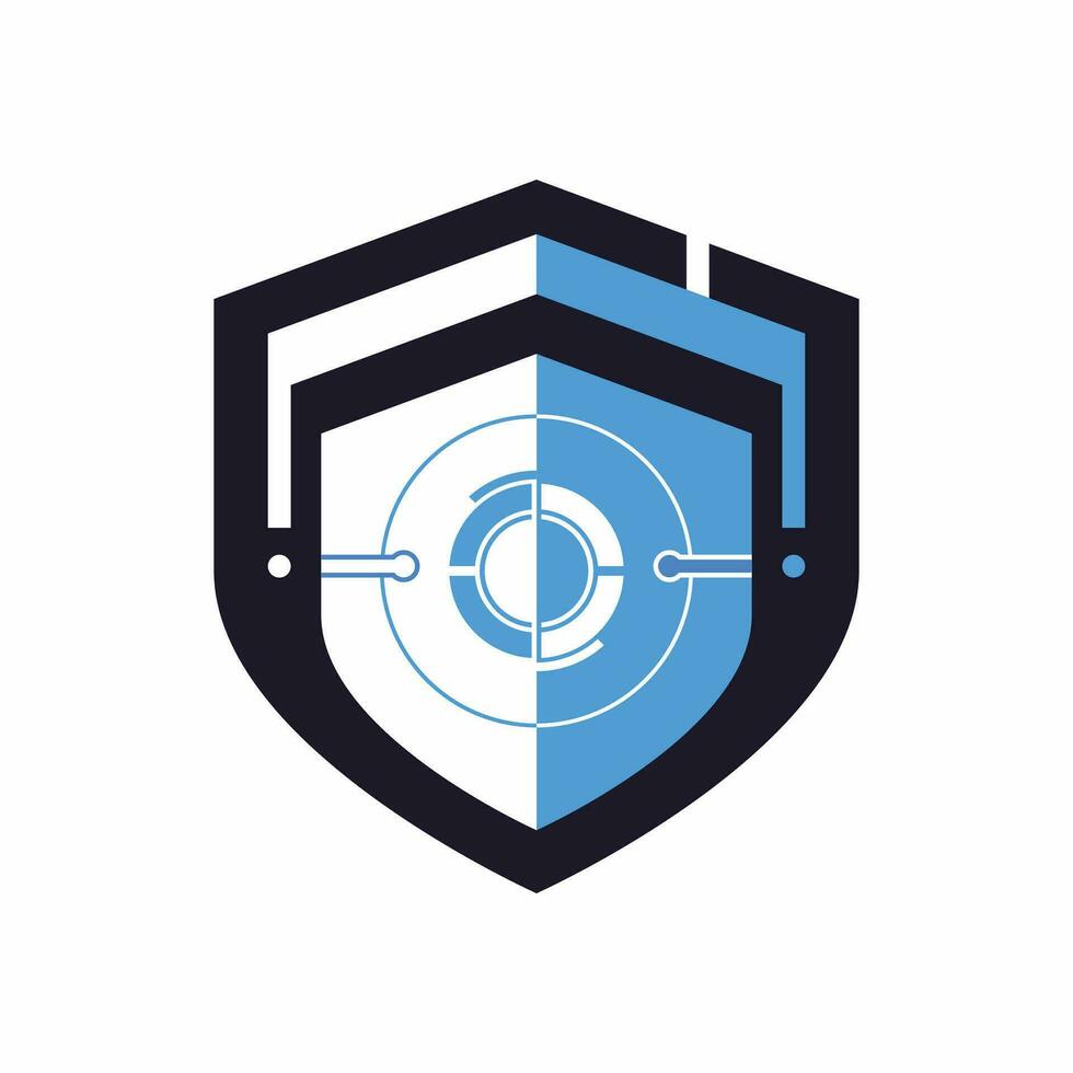 Shield security guard vector logo design template