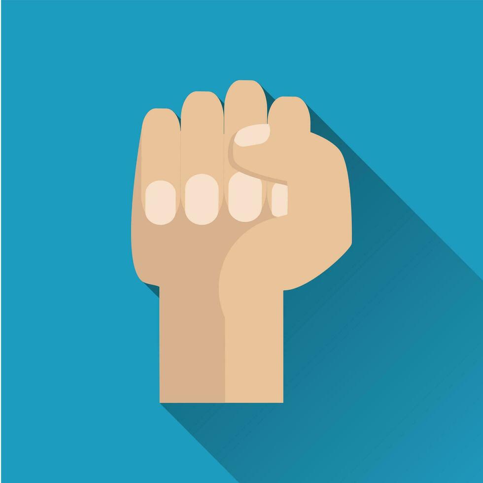 fist vector flat icon