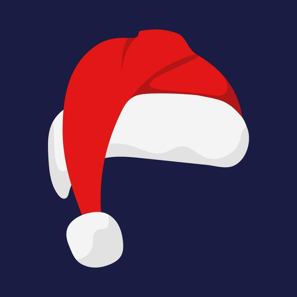 Santa Claus red hat vector