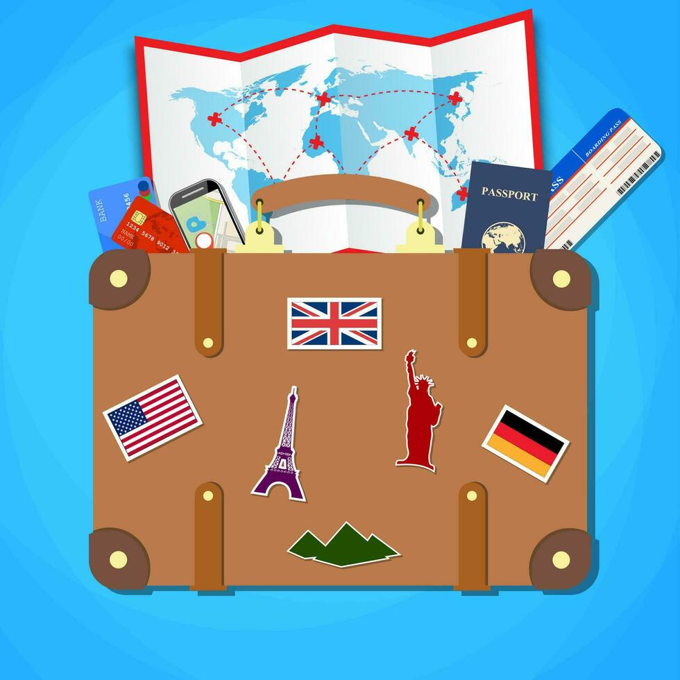 Travel and tourism concept. vector