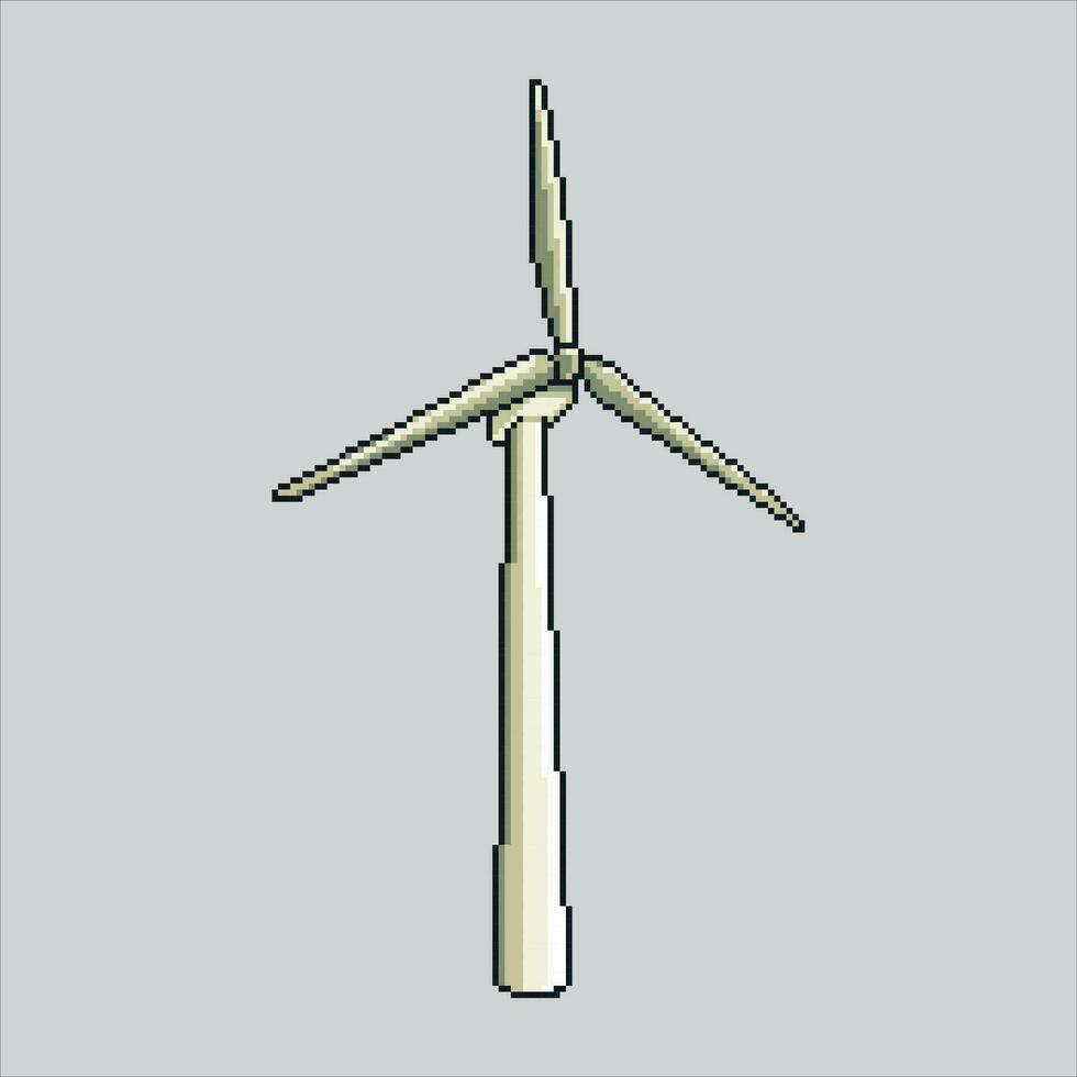 Pixel art illustration Windmill. Pixelated Windmill. Farm Windmill pixelated for the pixel art game and icon for website and video game. old school retro. vector