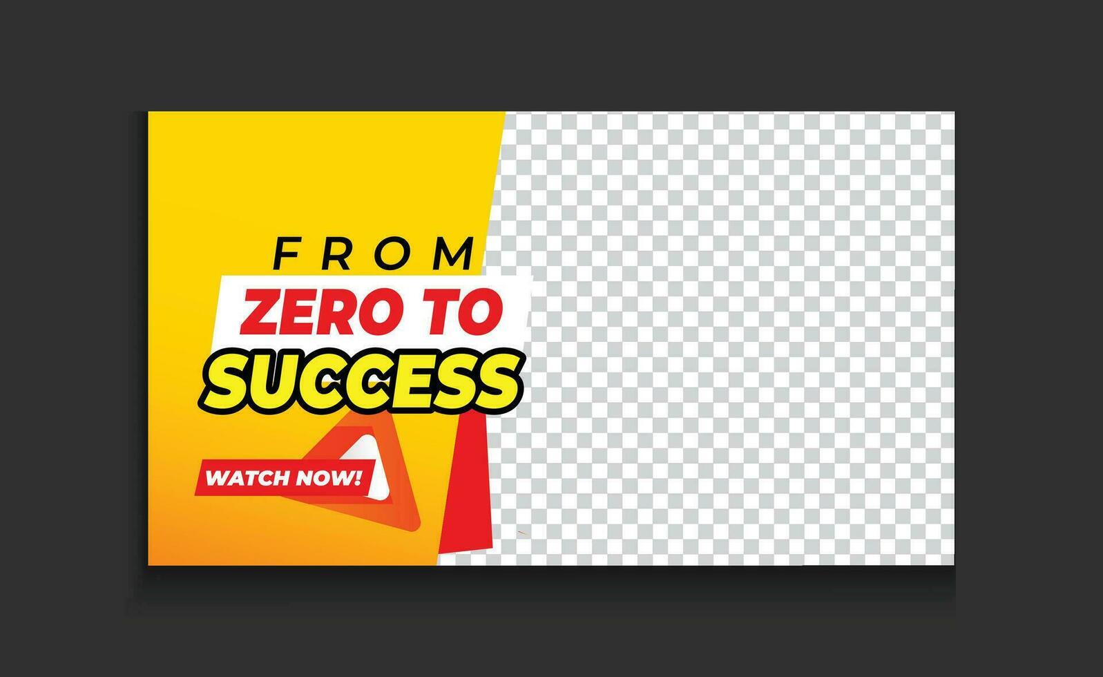 Online Business Success eye catching and visually appealing thumbnail design template with a strong understanding of color theory vector