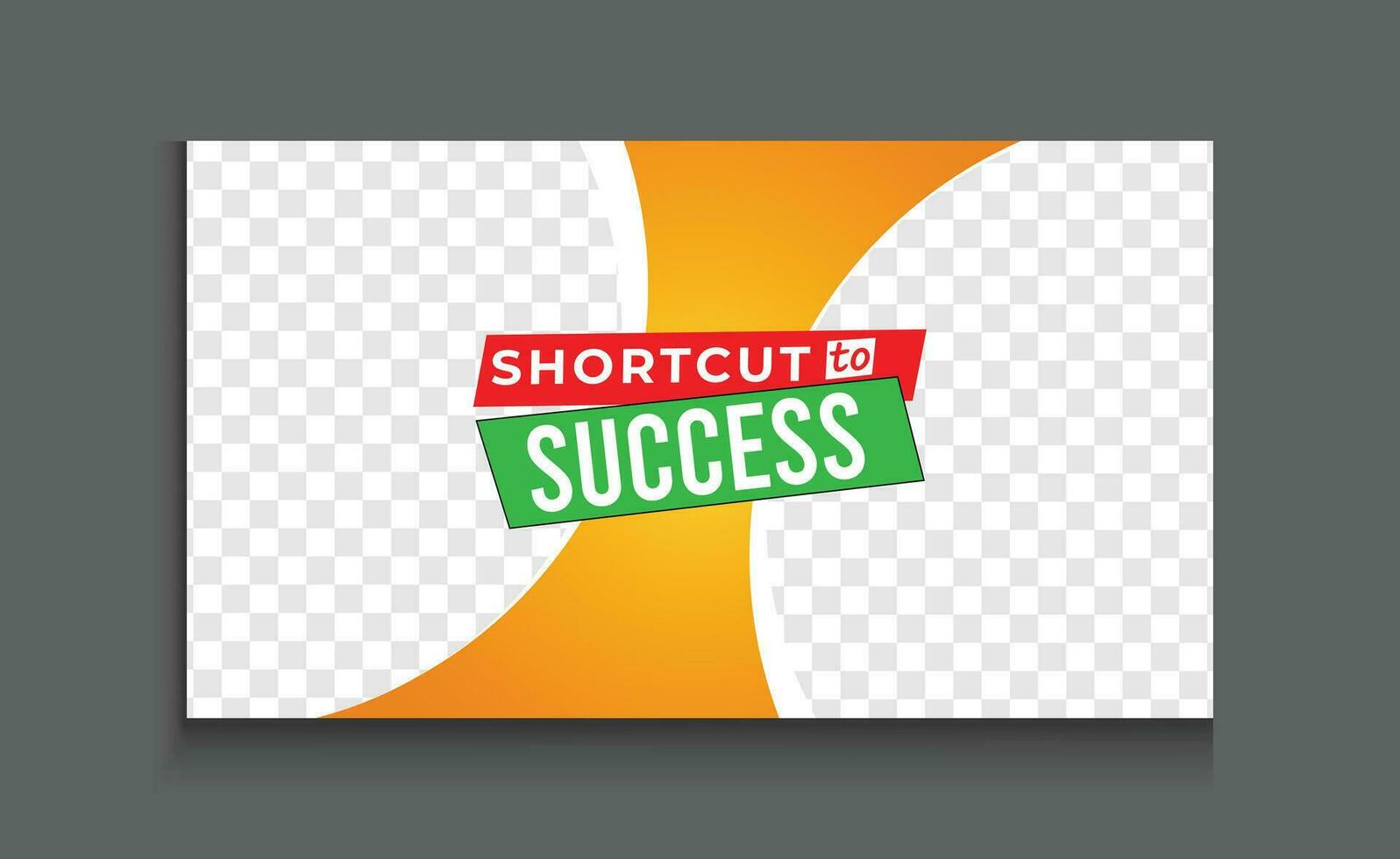 Online Business Success Secrets eye catching thumbnail design template with strong understanding and creative style vector