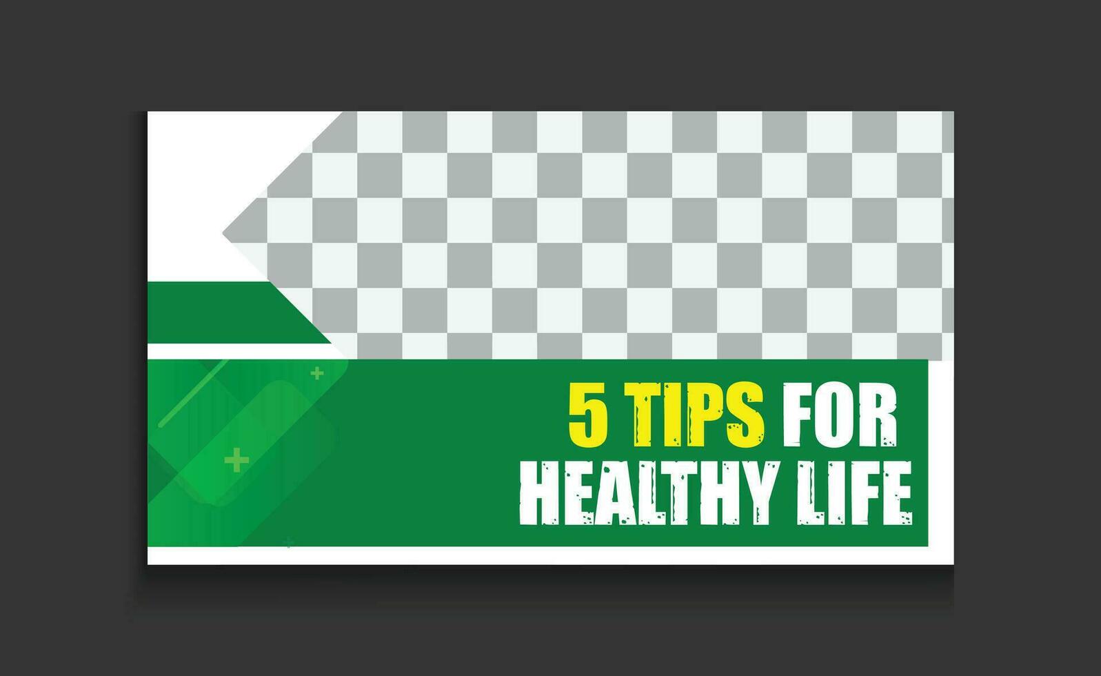 health and fitness yoga training video thumbnail Template with attractive style vector design