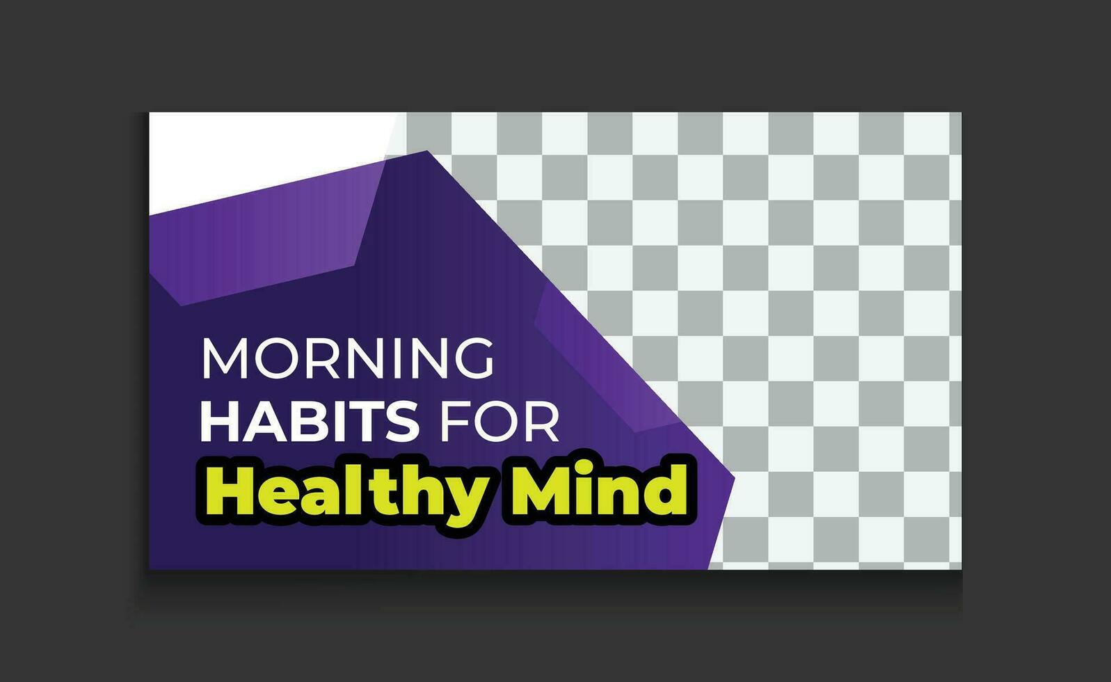 health and fitness yoga training video thumbnail Template with attractive style vector design