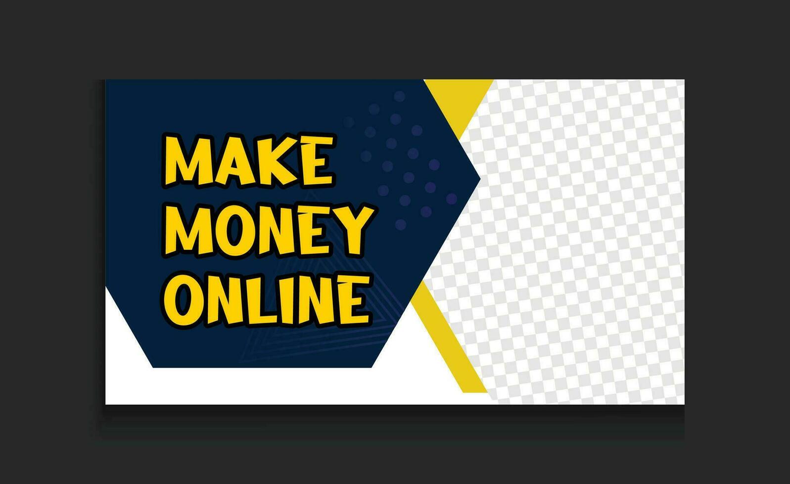 Online Business Success Secrets eye catching bold and colorful Editable thumbnail design template with strong understanding and creative style vector