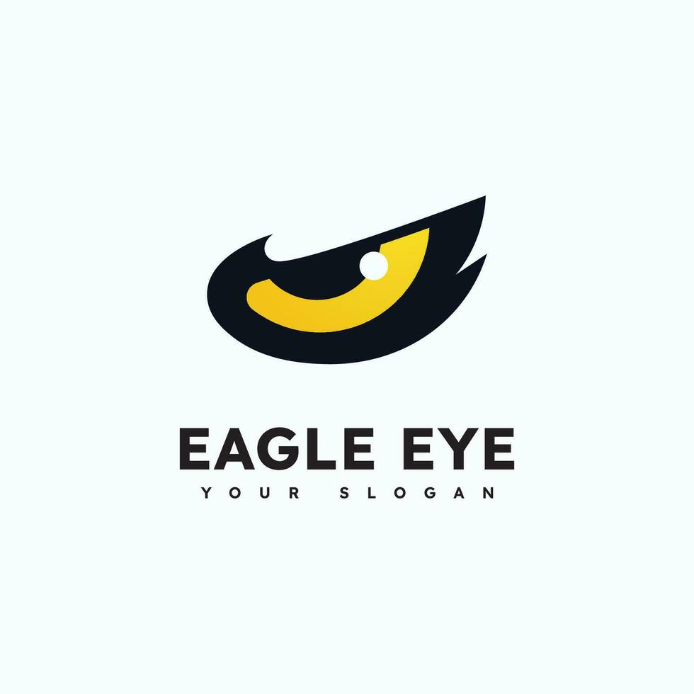 Eagle predator eye falcon bird logo       business vector