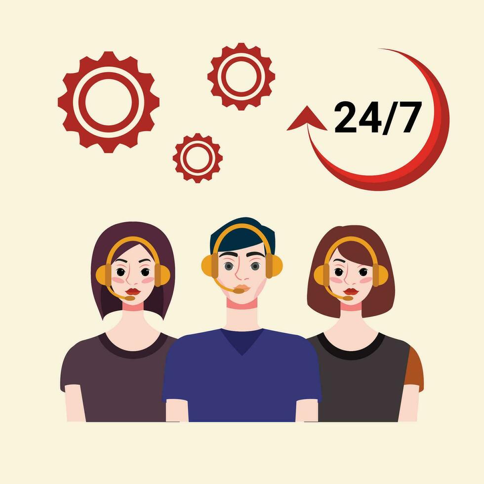 customer service design, vector illustration eps 10.