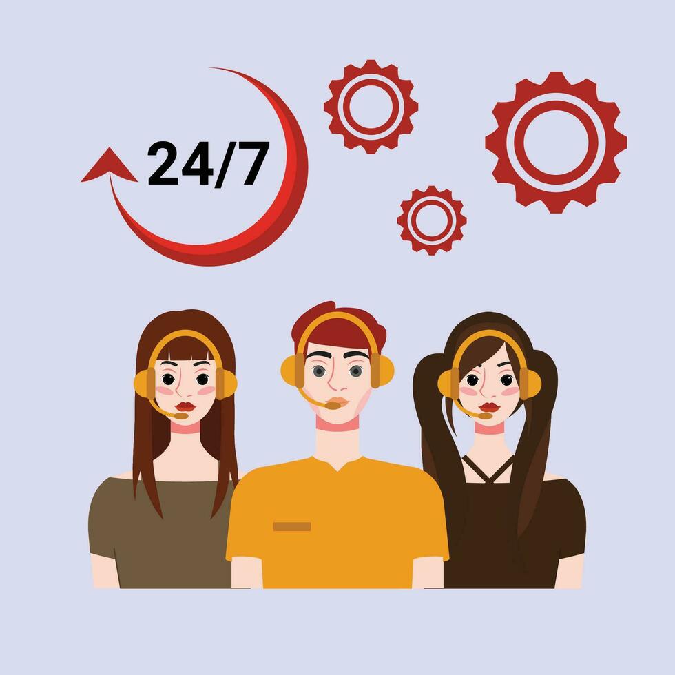 customer service design, vector illustration eps 10.