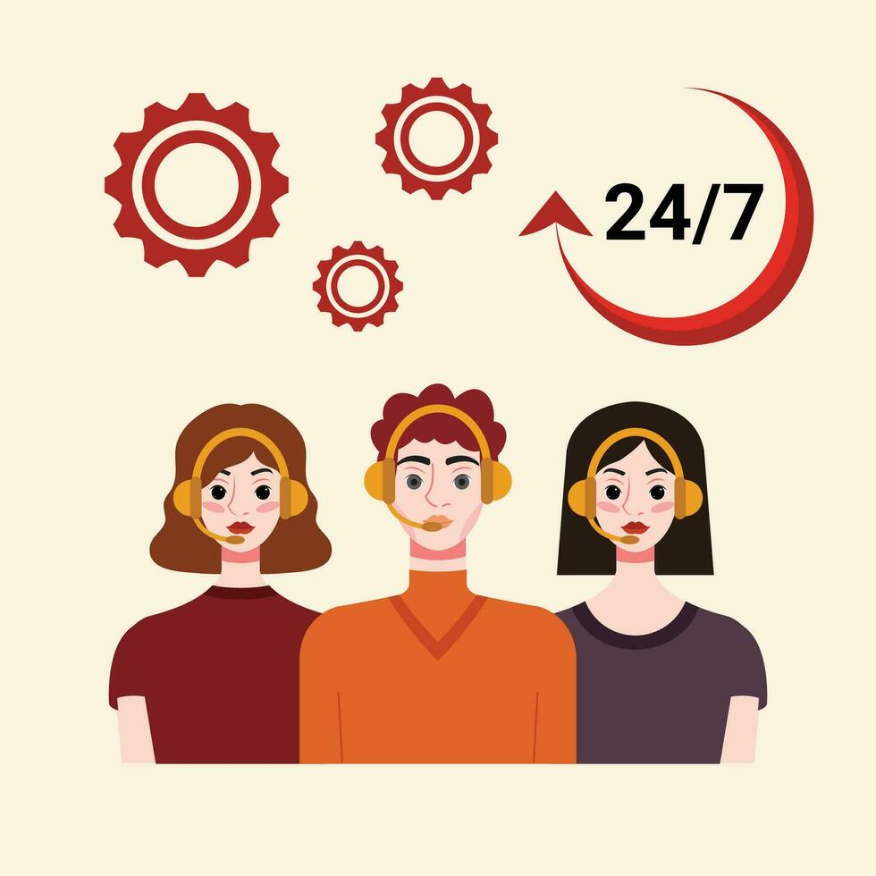 customer service design, vector illustration eps 10.