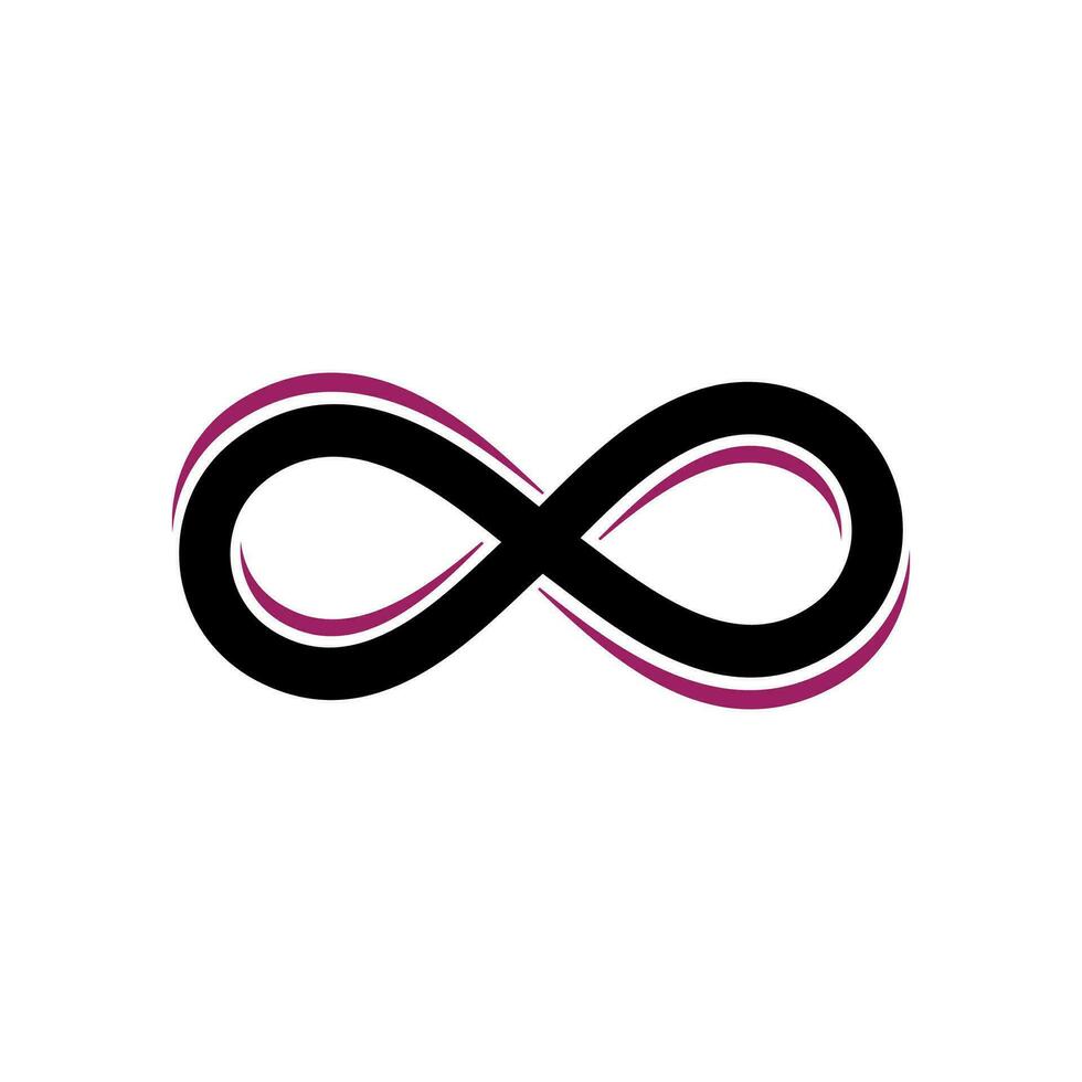 infinito logo y símbolo modelo íconos vector ilustración.