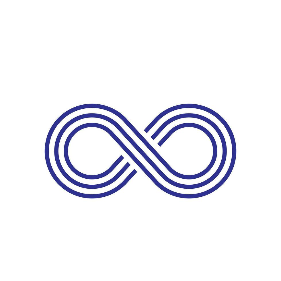 infinito logo y símbolo modelo íconos vector ilustración