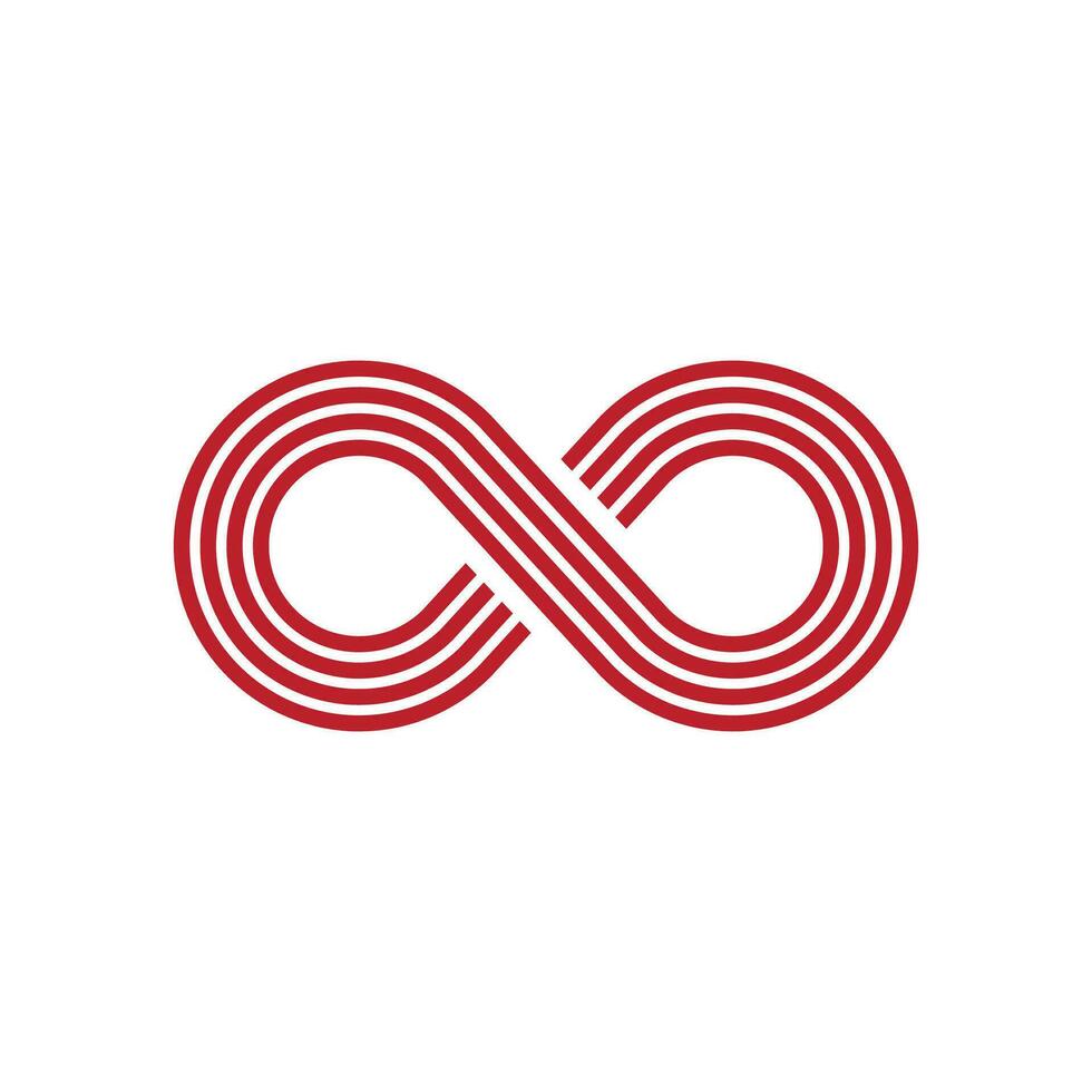 infinito logo y símbolo modelo íconos vector ilustración