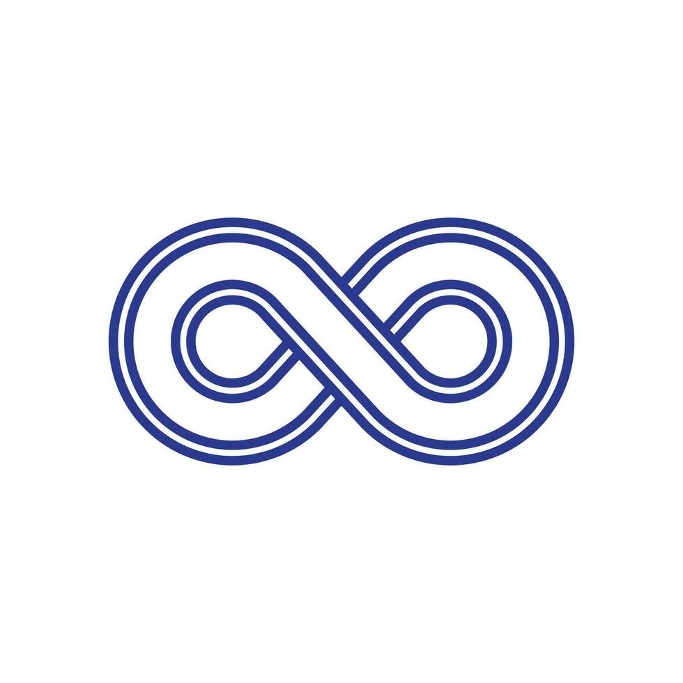 infinito logo y símbolo modelo íconos vector ilustración