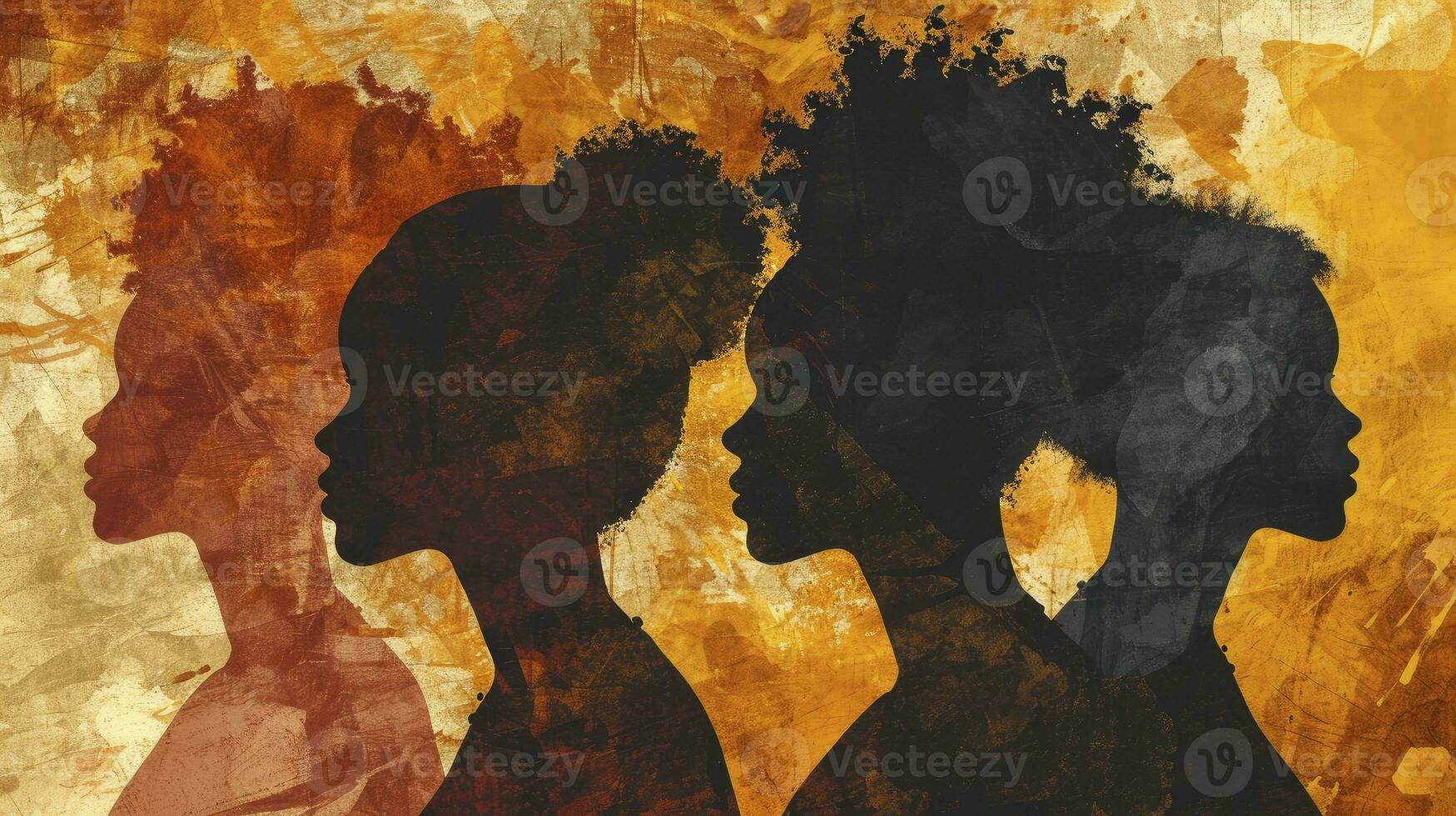 AI generated Black history month on an abstract background photo