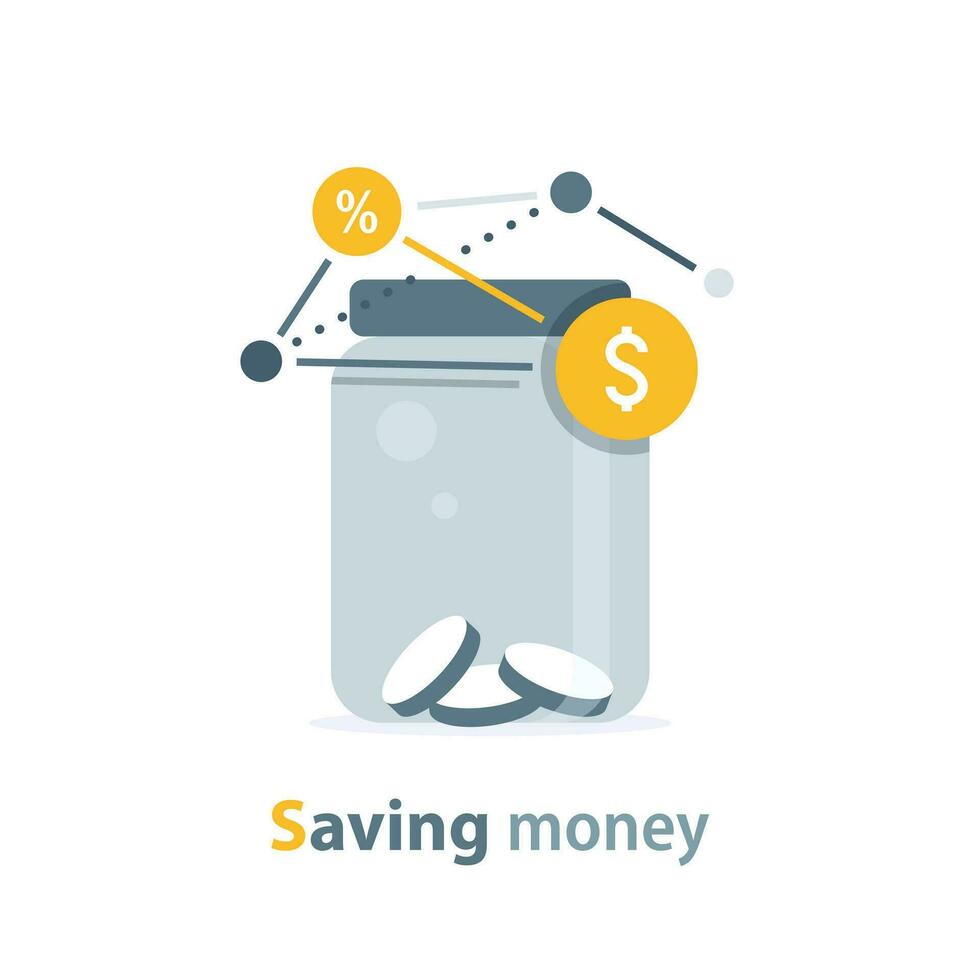 income, savings, investment,Symbol of wealth, Business success vector