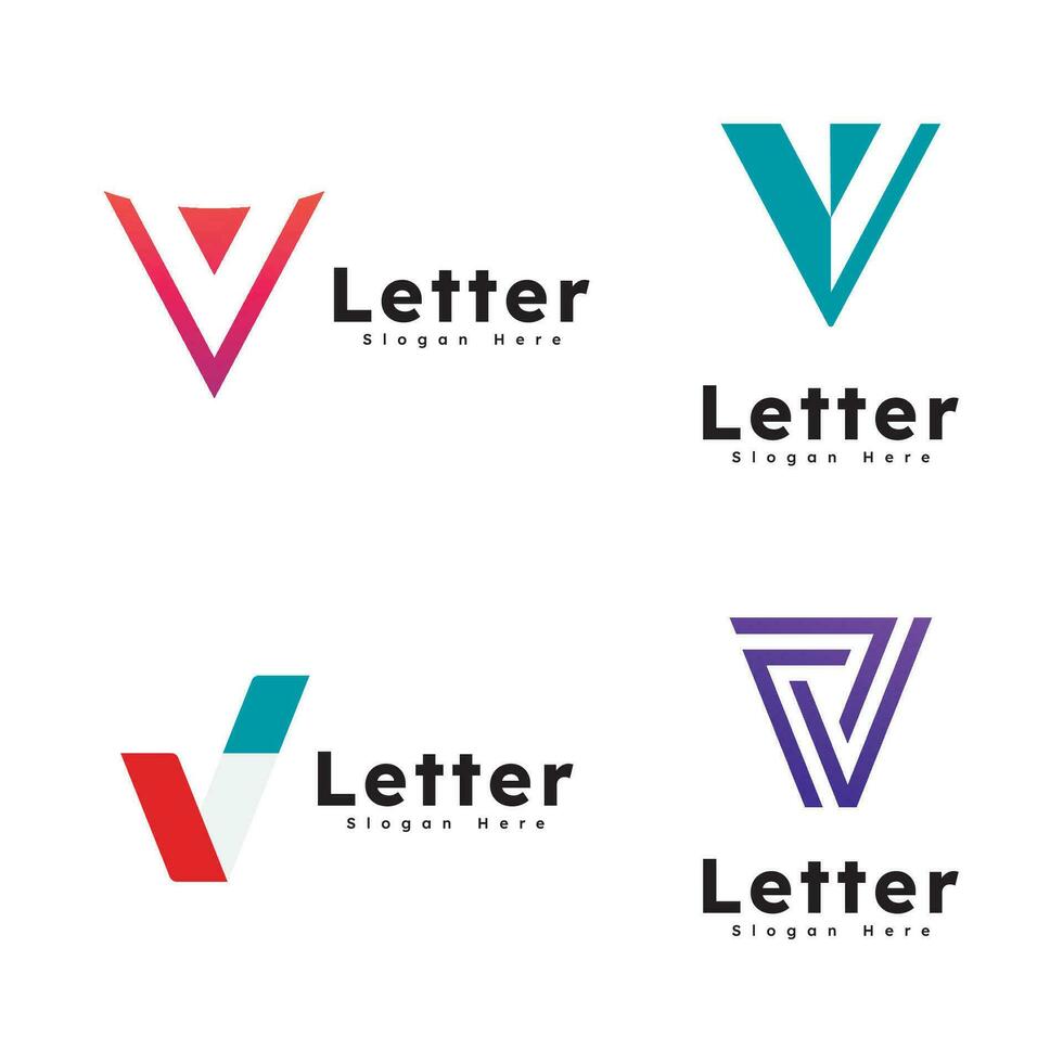 V Letter Logo Business Template Vector icon