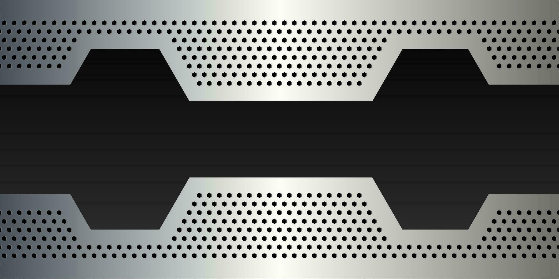Metallic background. Carbon fiber illustration. Metal texture. vector