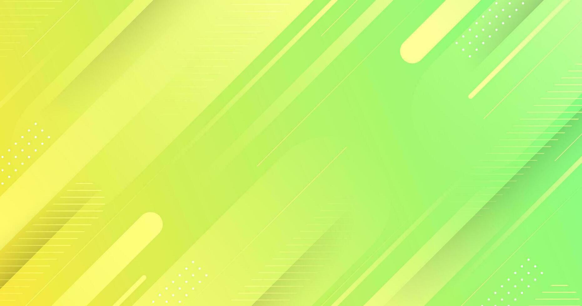 resumen bandera diseño. vistoso verde y amarillo vector