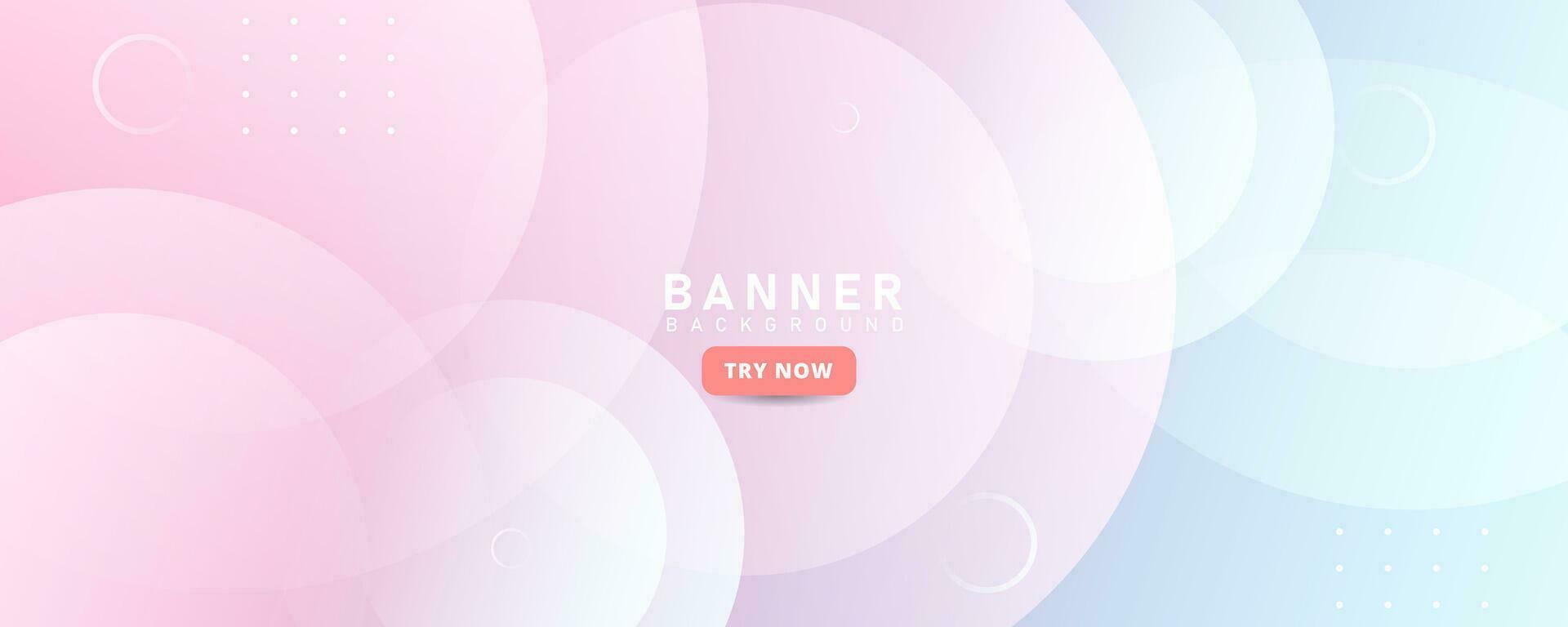 anner background. colorful. blue and pink gradation. cirlcle pattern. pastel colro.memphis abstract vector