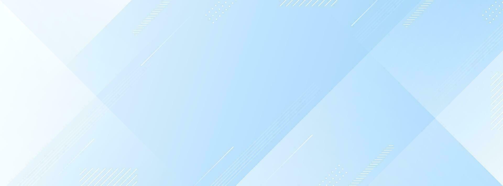 Banner background .Abstract. White and blue gradation. Soft color. Memphis element. Style trendy vector
