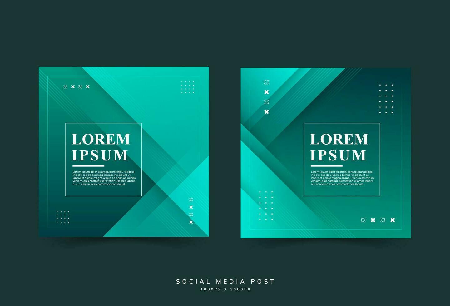 Social media post. Green gradation. Business. Slash effect. Abstrac vector
