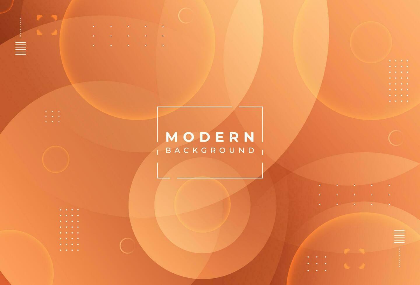 Modern abstract background. Colorful . Orange gradation . Circle effect style. Memphis design. Vector
