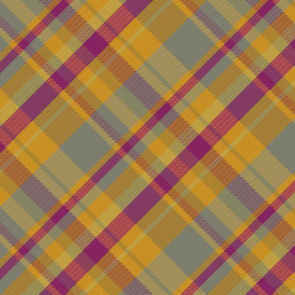 Tartan plaid pattern with texture and summer color. vector