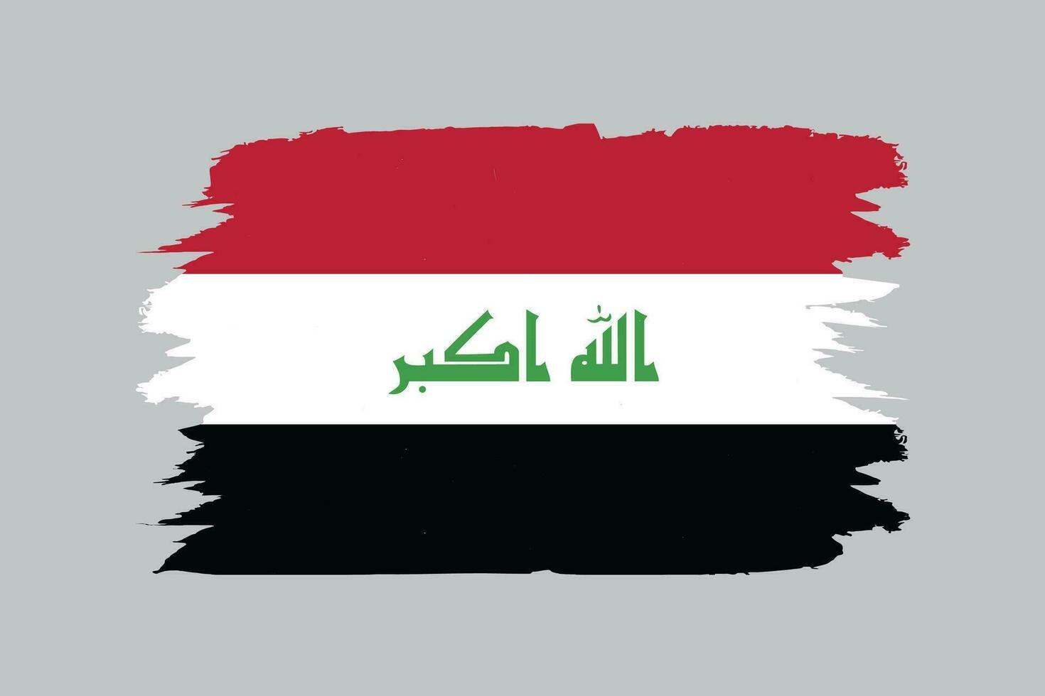 vector illustration of Iraq flag