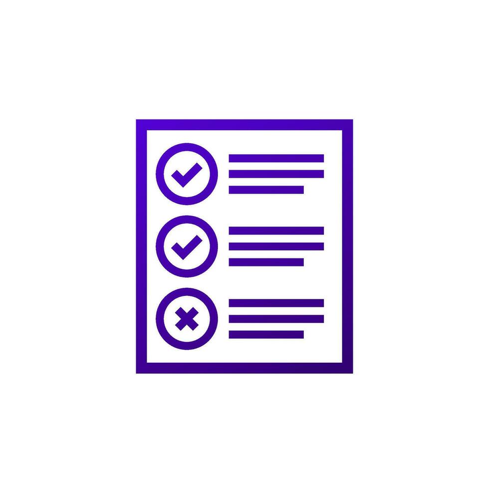 test icon on white, vector