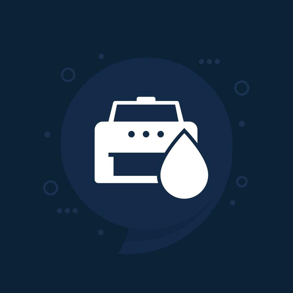 printer ink icon for web vector