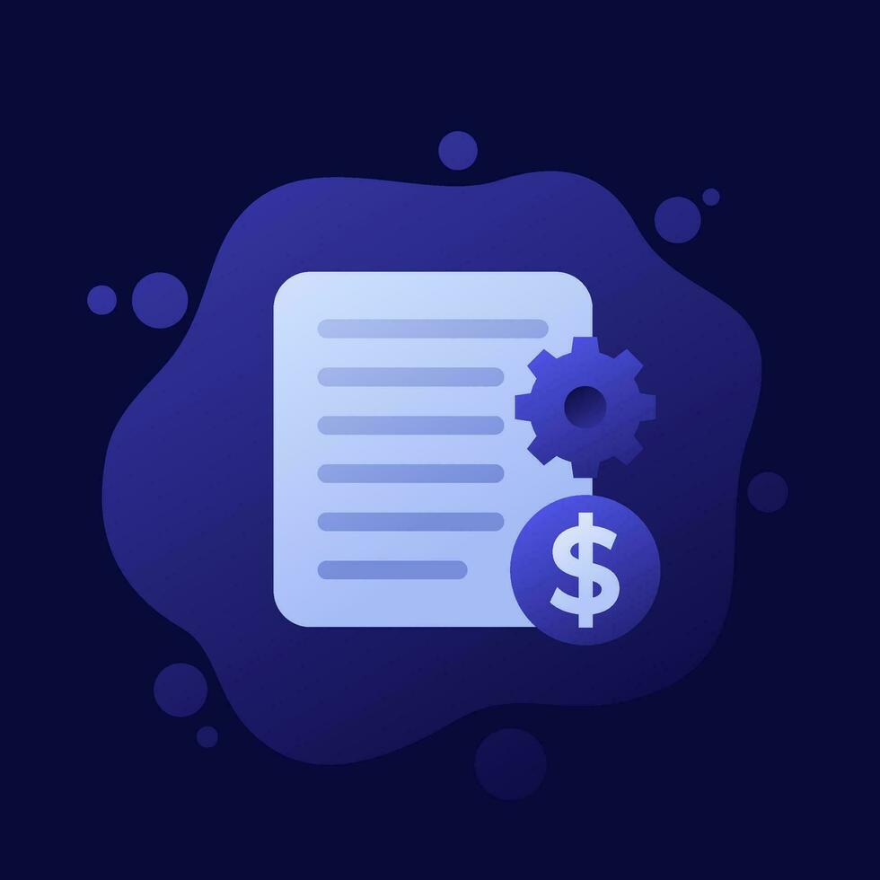 transaction info, payment details icon, vector design