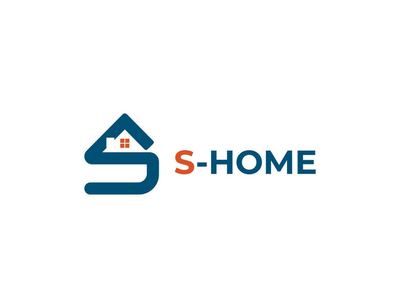 initial Letter S Home Real Estate Logo Concept symbol sign icon Element Design. Mortgage, Realtor, House Logotype. Vector illustration template