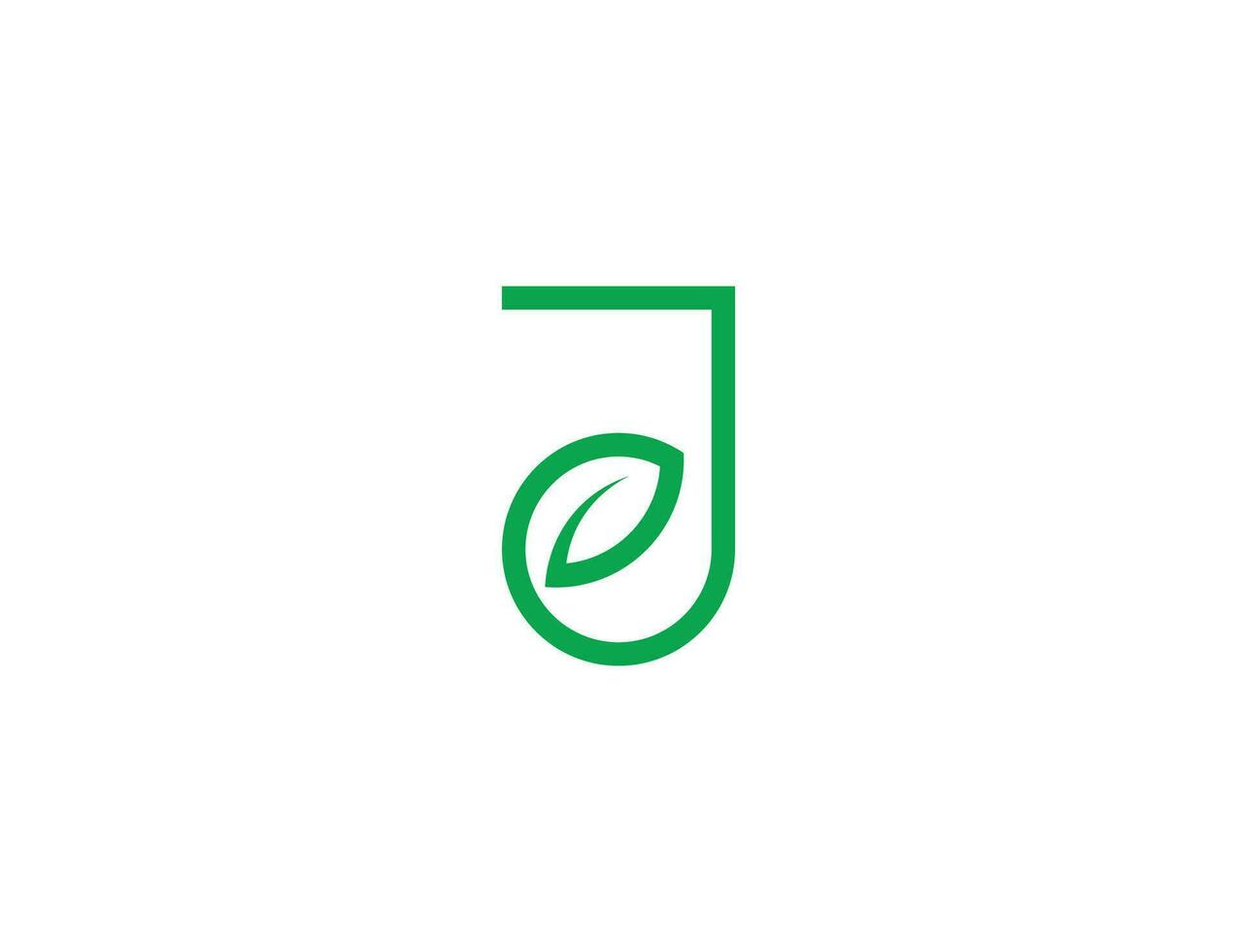 initial Letter J leaf Logo Concept icon sign symbol Element Design. Herbal, Organic, Natural Products, Health Care, Spa Logotype. Vector illustration template