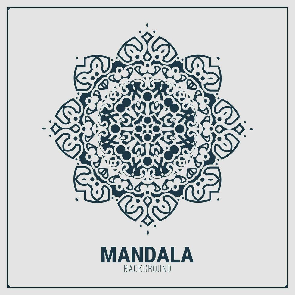 plantilla de diseño de fondo plano mandala vector