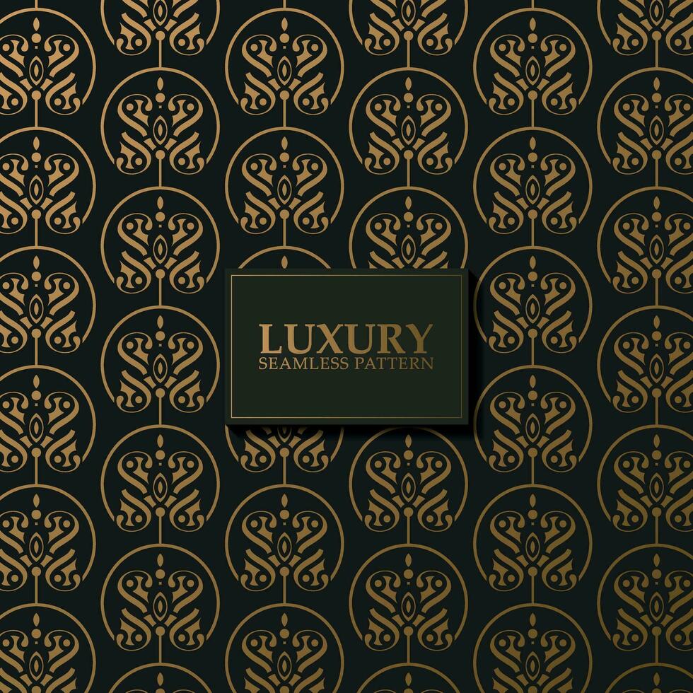 luxury dark seamless pattern background vector