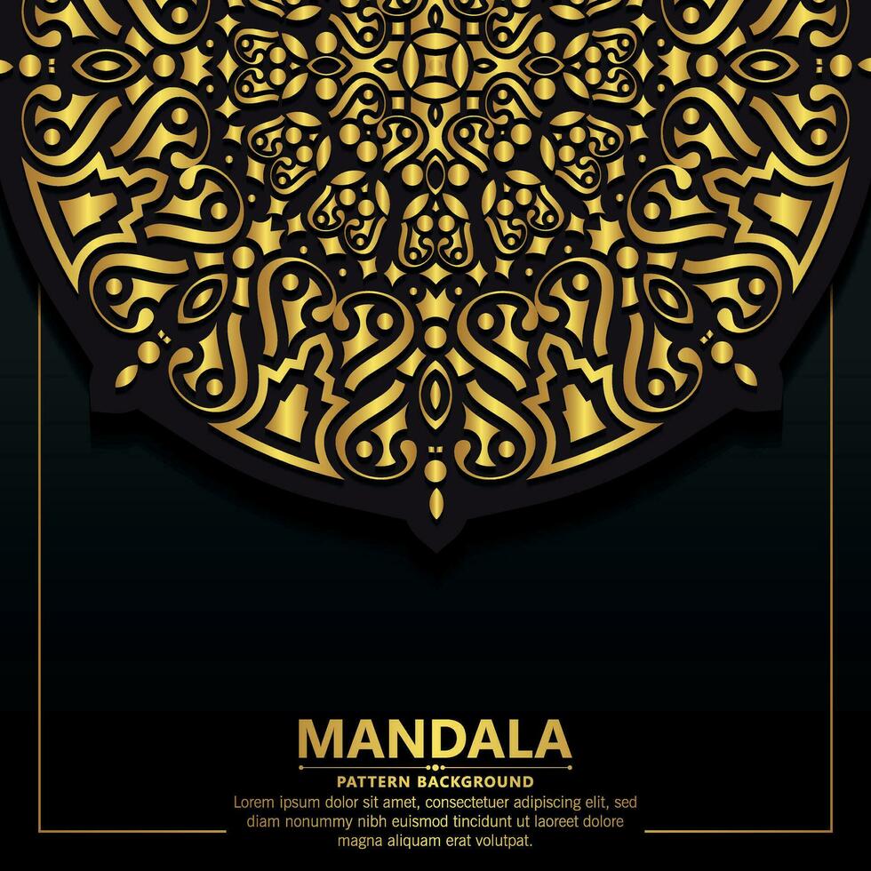 Luxury ornamental mandala background with arabic islamic east pattern style premium vector