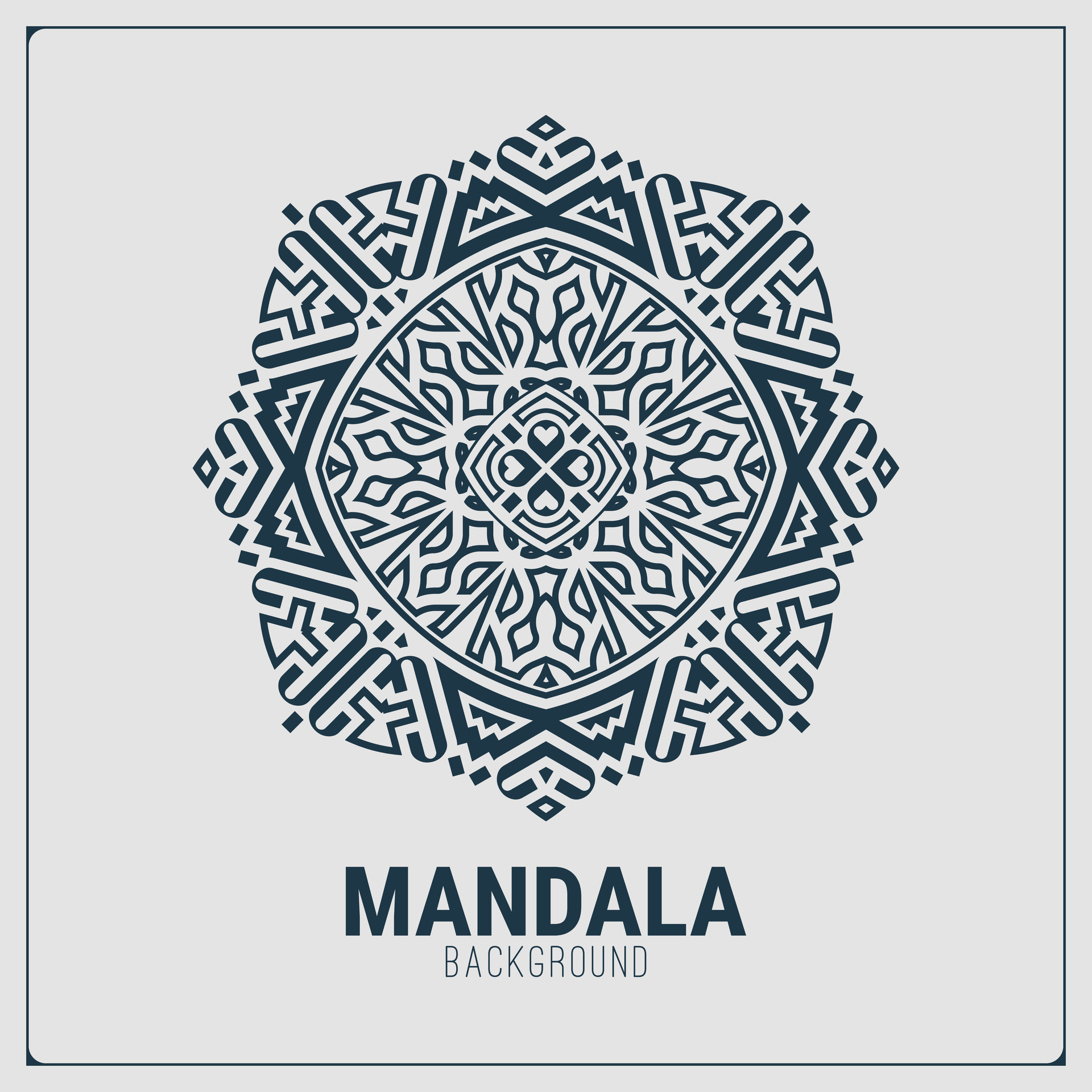 Mandala flat background design template 36003283 Vector Art at Vecteezy