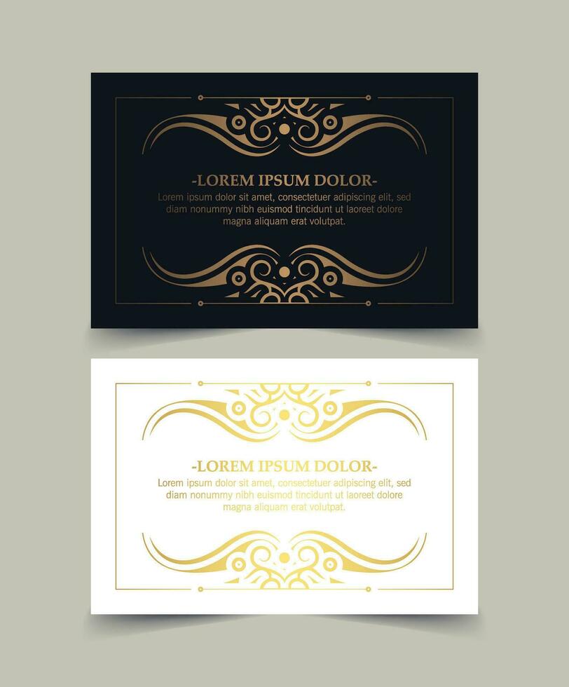 Luxury calligraphy ornament frame line design vector