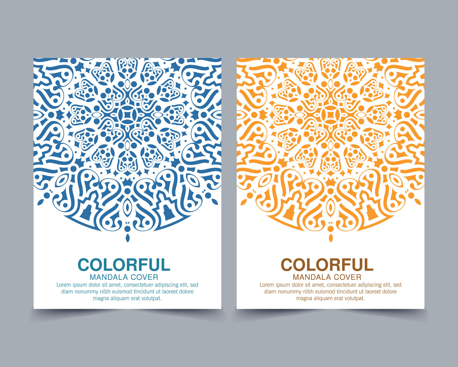 colorful mandala cover design template 36003311 Vector Art at Vecteezy