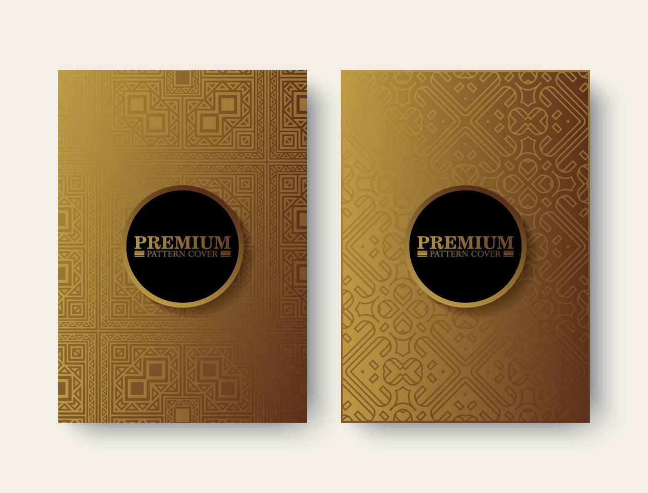 luxury ornament pattern book cover collection vector