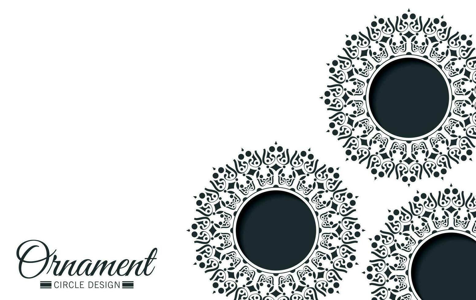 Dark border pattern background design vector