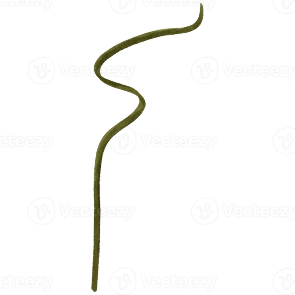 AI generated a stick with a long, green stem on it png